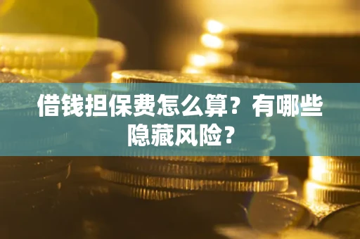 北京借钱担保费怎么算？有哪些隐藏风险？