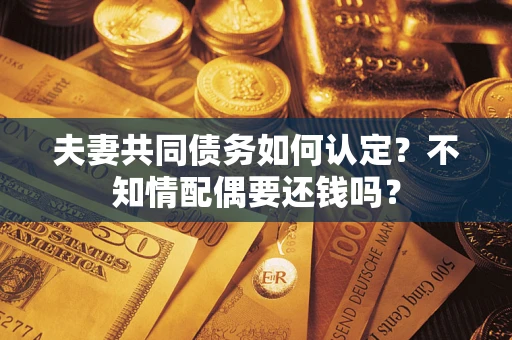 北京夫妻共同债务如何认定？不知情配偶要还钱吗？