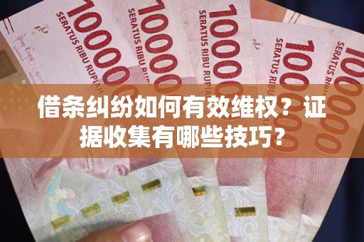 北京借条纠纷如何有效维权？证据收集有哪些技巧？